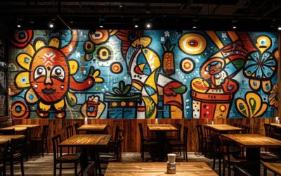 Fresque murale pour restaurant : décoration unique et personnalisée pour une ambiance immersive