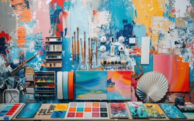 Fresque murale décorative pour bureau : idées d’art peinture et papier peint pour décoration