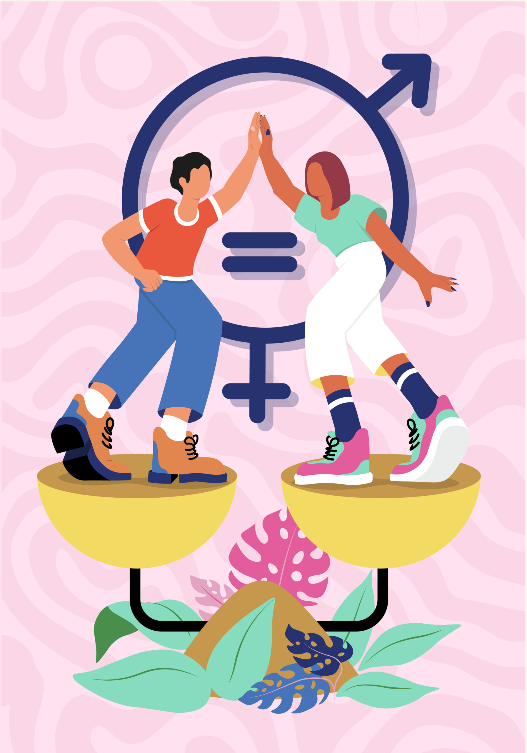 Illustration égalité homme femme